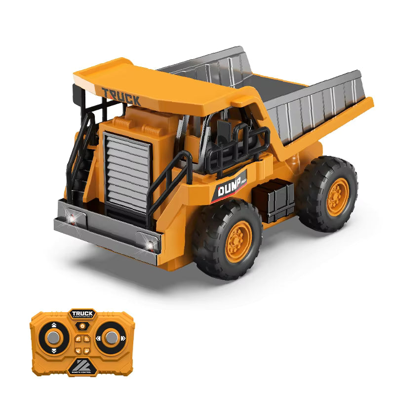 1:64 Alloy RC Construction Fleet – Excavator, Dump Truck, Crane & Forklift